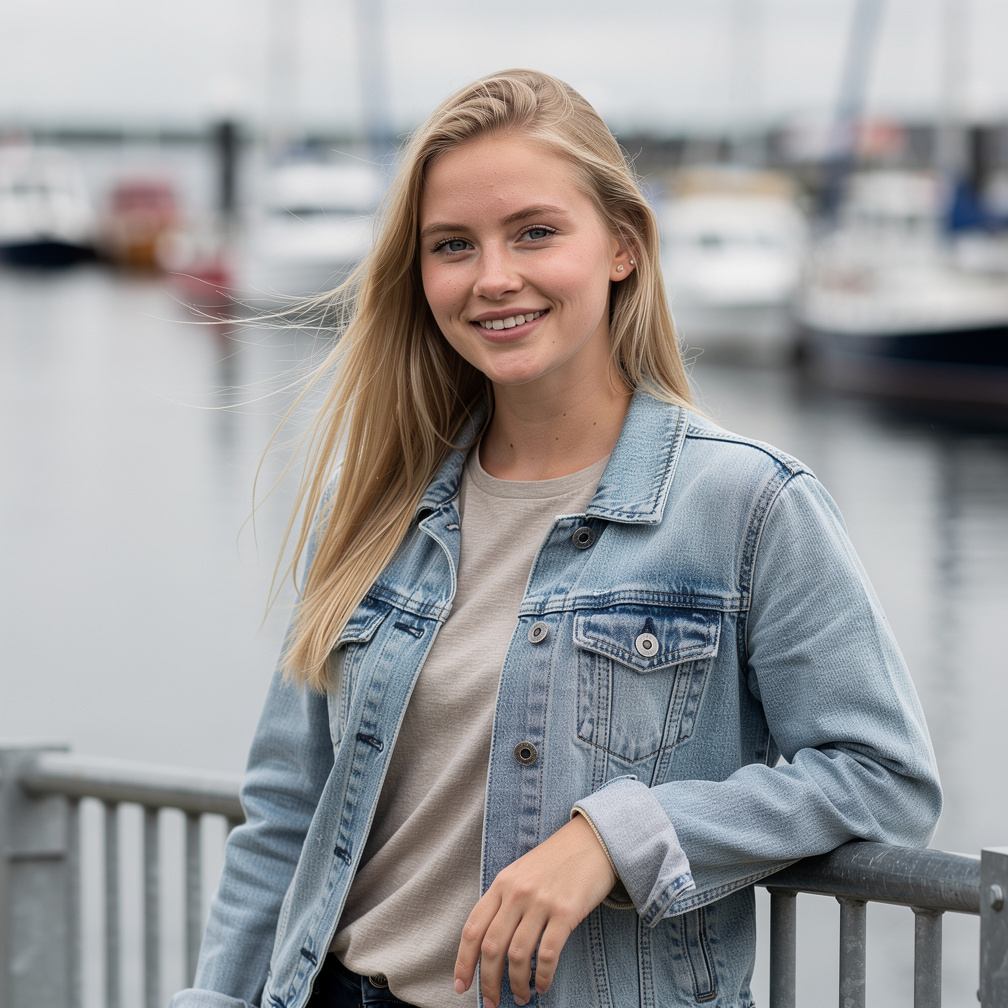 Portrait of Camilla, young resident featured in a story